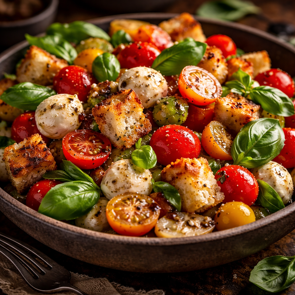 Mozzarella and Bread Salad
